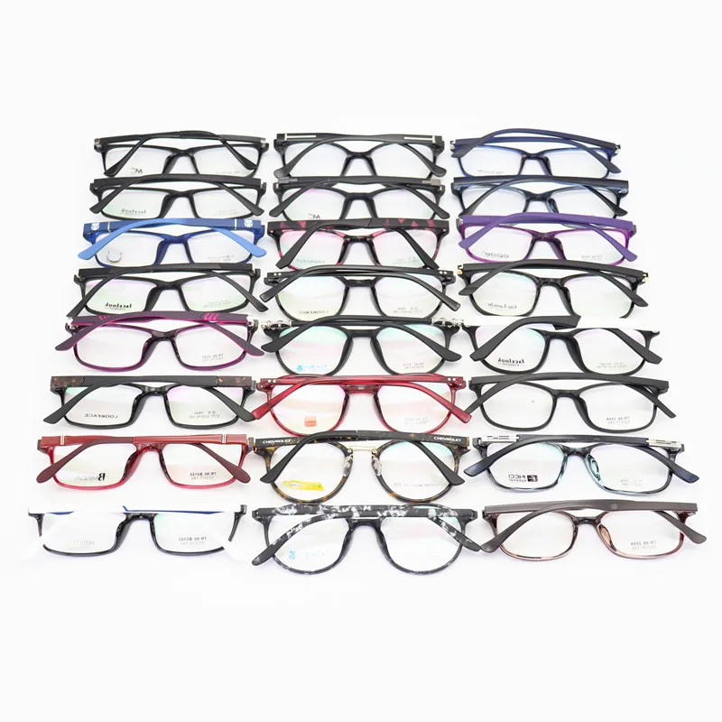 2021 Latest Designer Blue Light Blocking Glasses Mens Tr90 Small Squared Eyeglasses