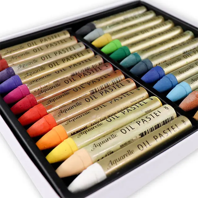 High Quality HASHI Soft Water Soluble Oil Pastel (24 Colors) Korean Safe Pigments Raw Materials Ideal for Illustration