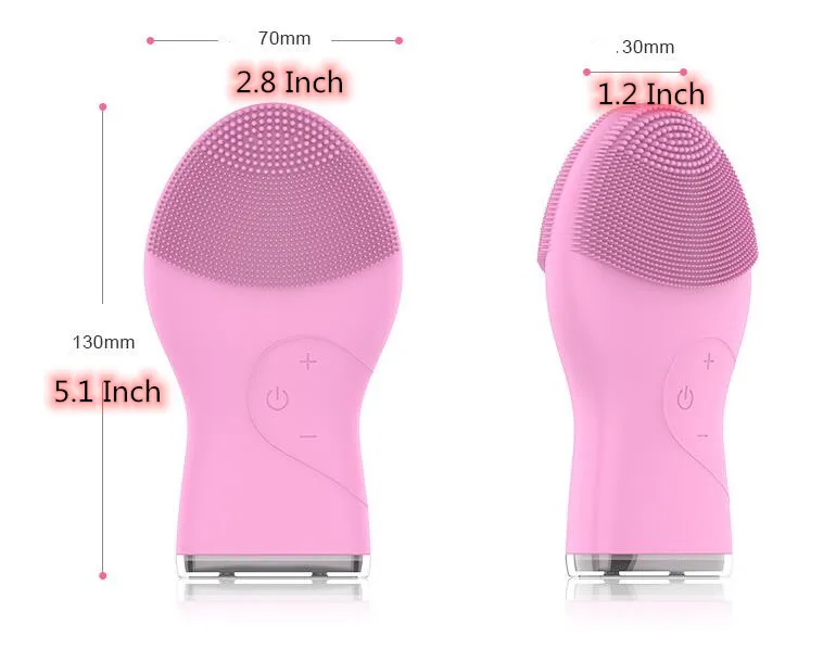 
Sonic Silicone Facial Cleansing Brush USB Rechargeable Electric Face Clean Brush Silicone Face Brush Deep Cleansing 