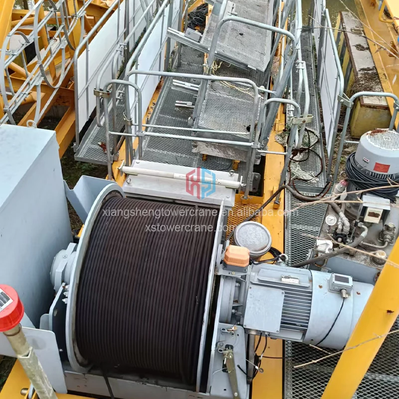 Reliable Used Flat Head Tower Crane - Excellent Value for Construction Projects