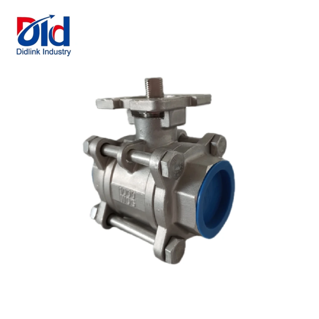 good quality 3-Piece 304 316L 1-1/2inch Stainless Steel Water Valves BSP NPT Threaded High Platform Ball Valve