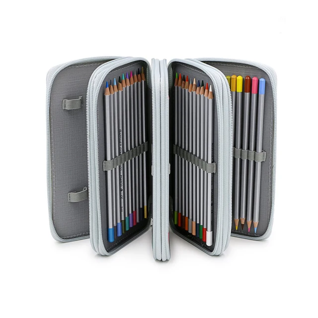 Handy Pencil Case Organizer 72 Slots Pencil Bag for Watercolor Pencil for Student