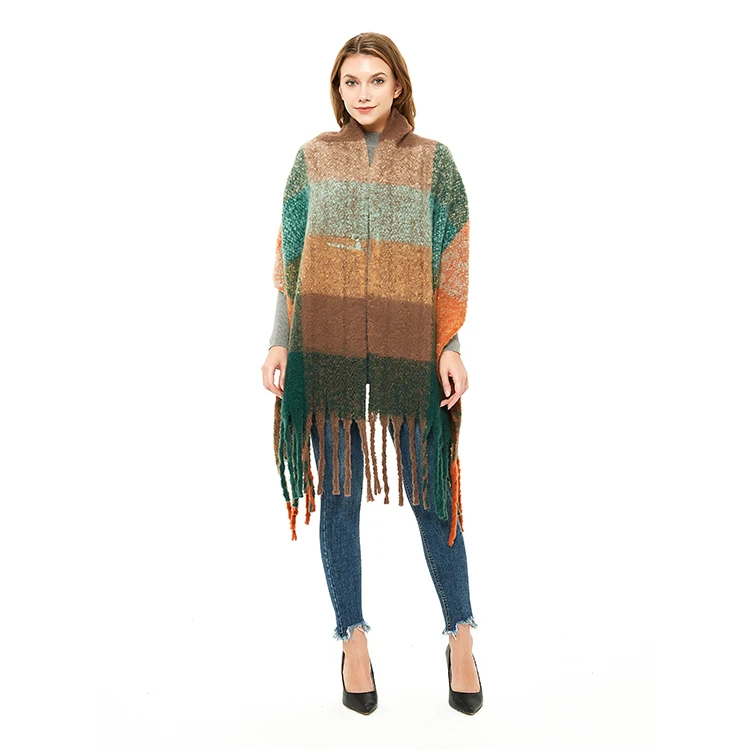 Latest Designer Pashmina Scarves Wholesale Fashion Lady Striped Winter Shawl Hijabs for Women Cashmere Scarf as PIC, Customized