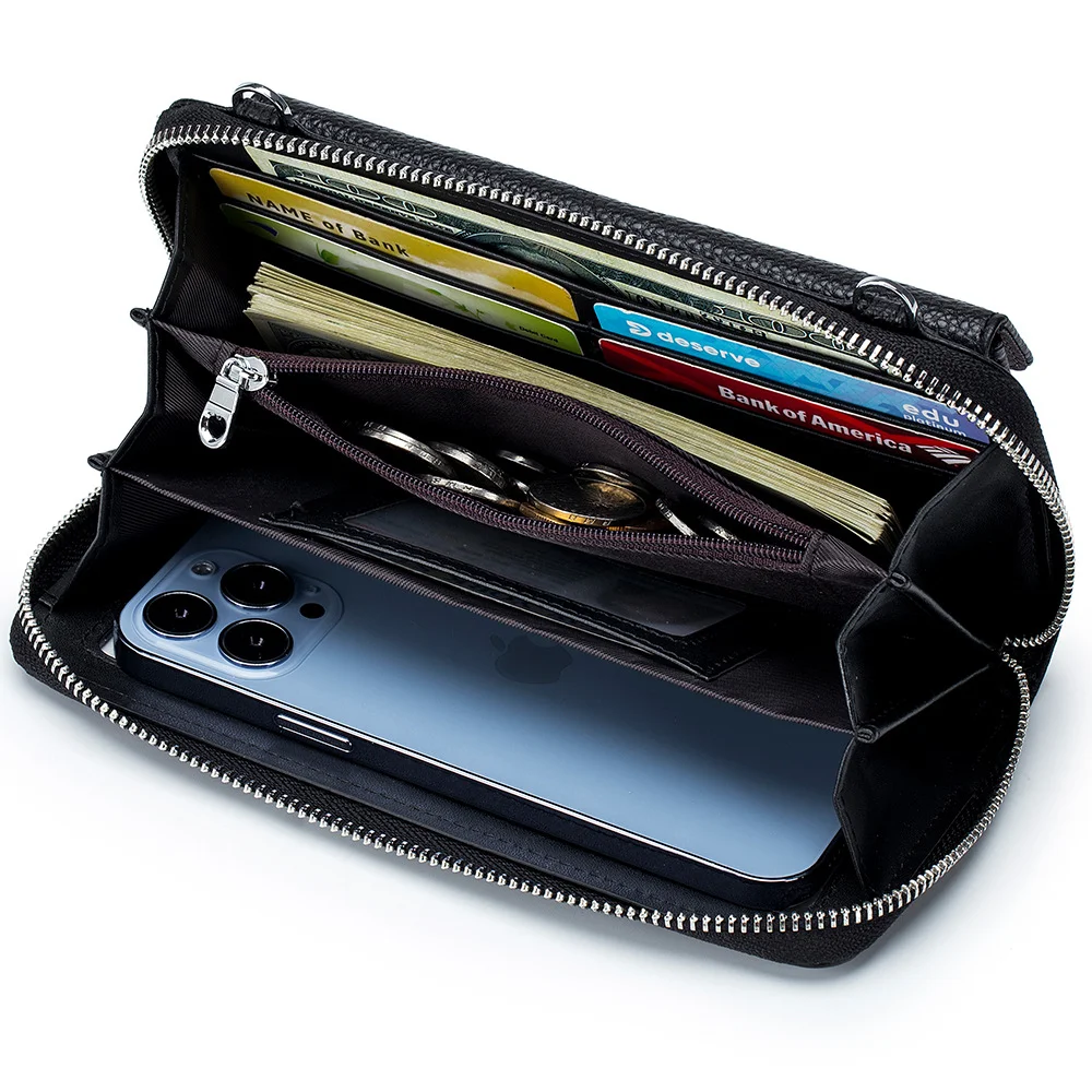 New Touch-Screen Mobile Phone Bag Transparent Mobile Phone Package Multi-Functional Cross-Body Purse One-Shoulder women handbag