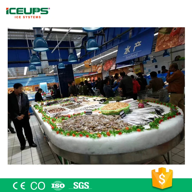 
Commercial ice machine Supermarket Flake Ice Machine 1 ton per day. 