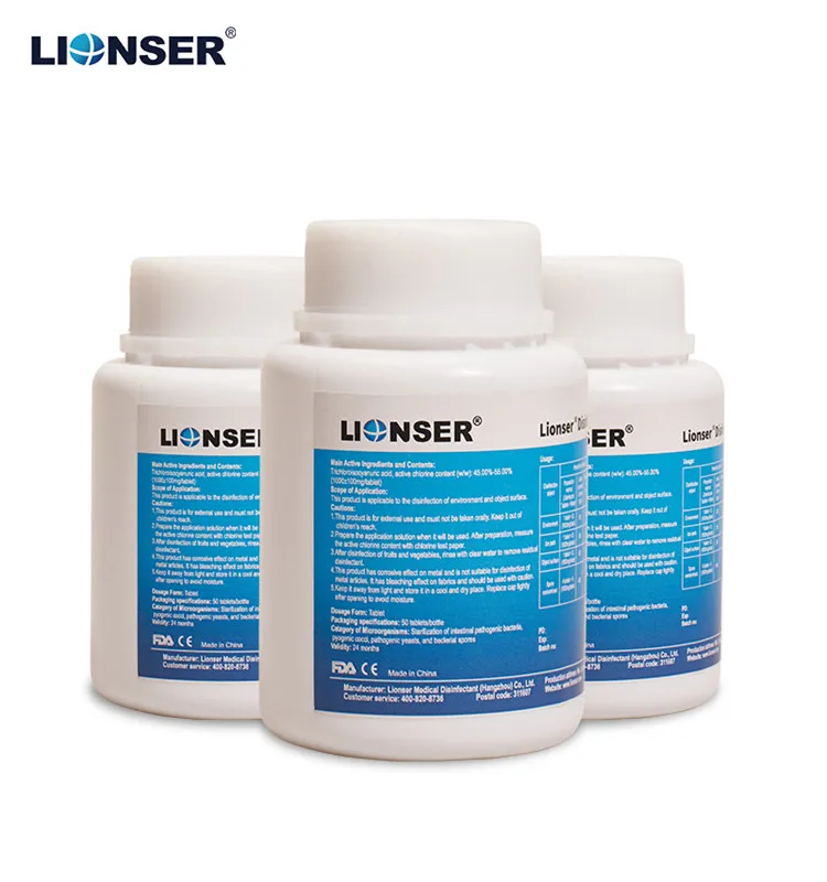 Lionser high quality Chlorine dioxide Tablets water purification tablets water disinfectant Manufacturer
