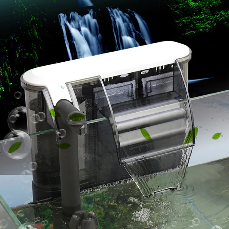Aquarium Waterfall Filter External Filter Hang On Glass Fish Tank