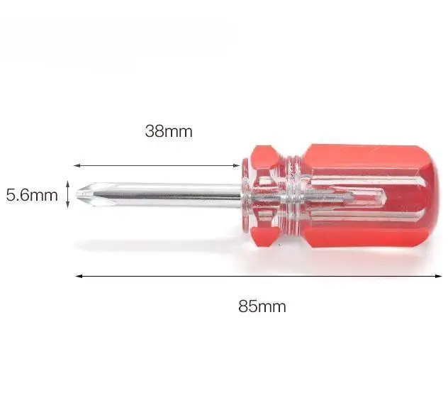 Mini Dual Function Short CR-V Cross Shaped Screw Driver Slotted Screwdriver Set Hand Tools kit