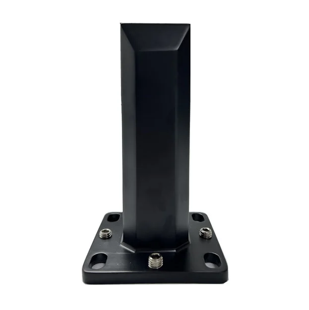 Stainless Steel Matte Black Stairs Railing Pool Balcony Glass Spigot For Balustrade and Handrails