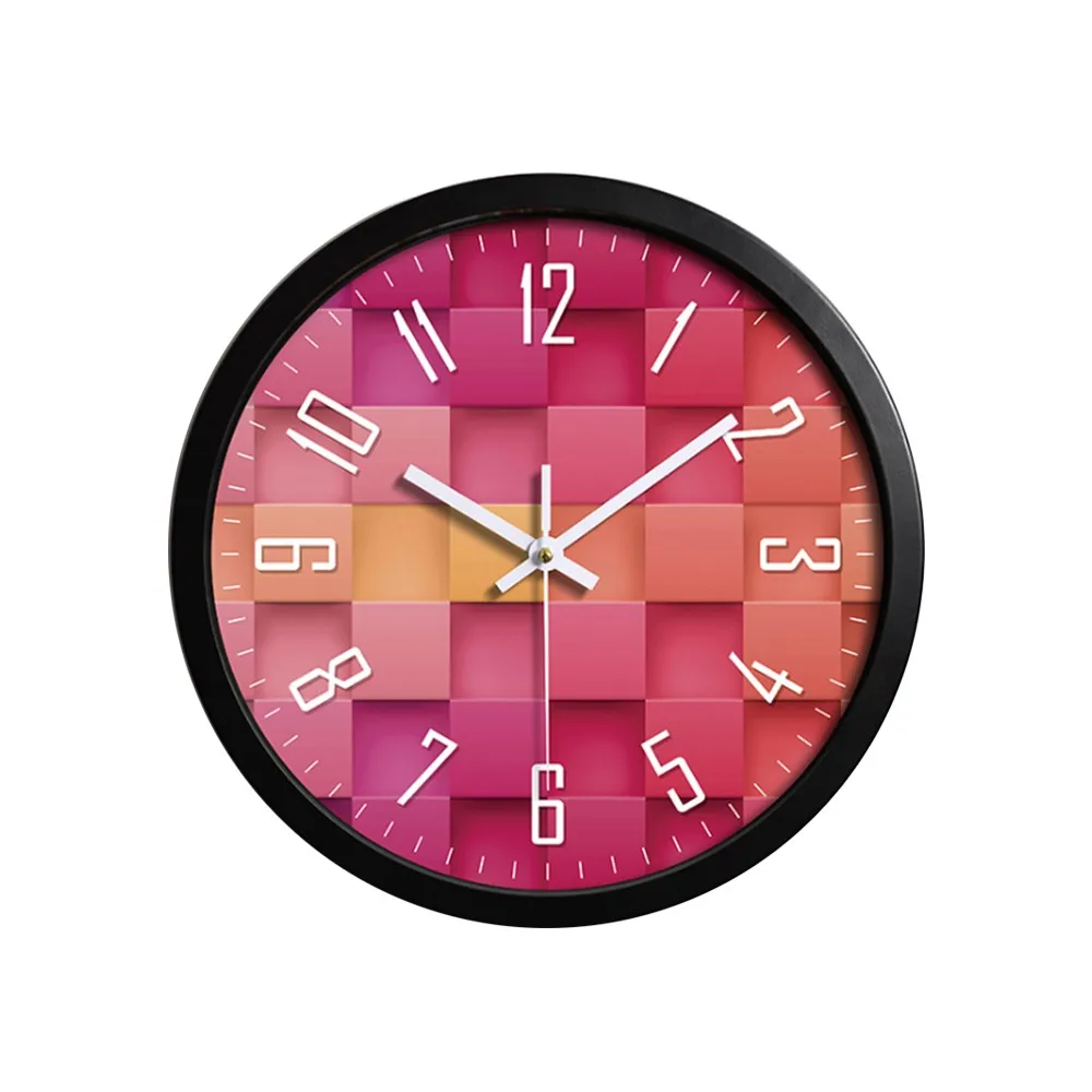 slient quartz radio control advertise wall clock for home decorative