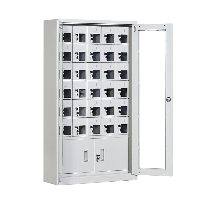 cell phone cabinet with charging facilities, staff mobile phone storage cabinet
