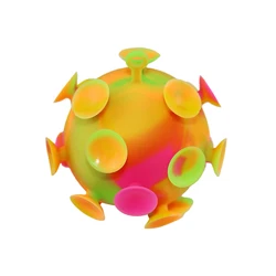 Заводская оптовая продажа по индивидуальному заказу, мягкая резина, экологически чистый силикон, Антивирусная форма, декомпрессионная смешная удивительная детская игрушка для детей