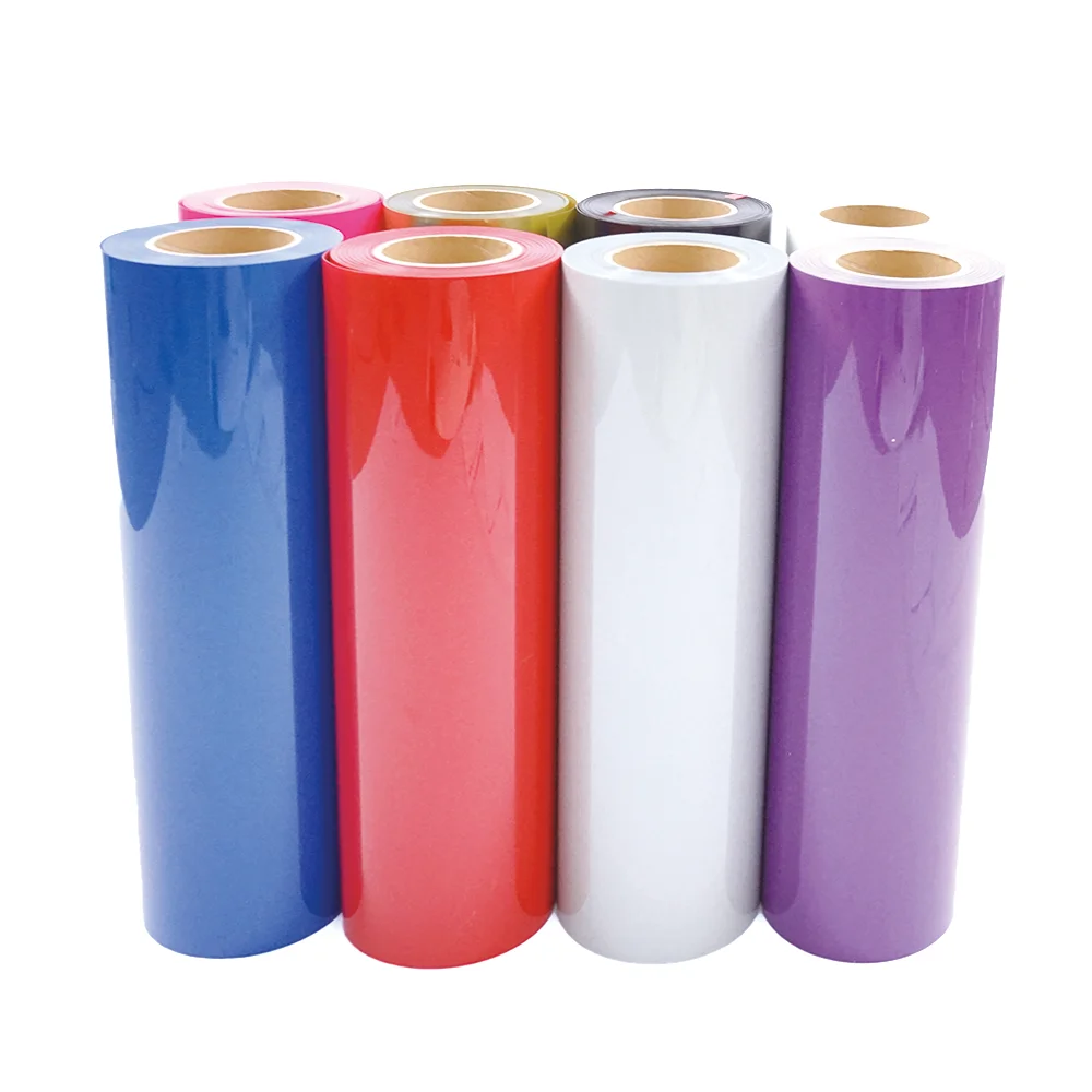 Custom Textile PVC PU Thermal Press Vinyl Rolls HTV Film Heat Transfer Vinyl For Tshirt