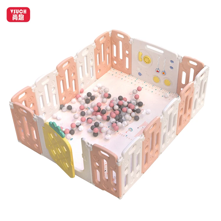 
14+2 Free Combination High Quality Modern Play Pen Baby Fence Kids Safety Playpen 