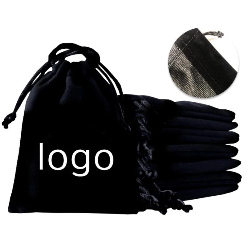 free sample fast delivery custom logo drawstring bag promotional velvet jewelry bag