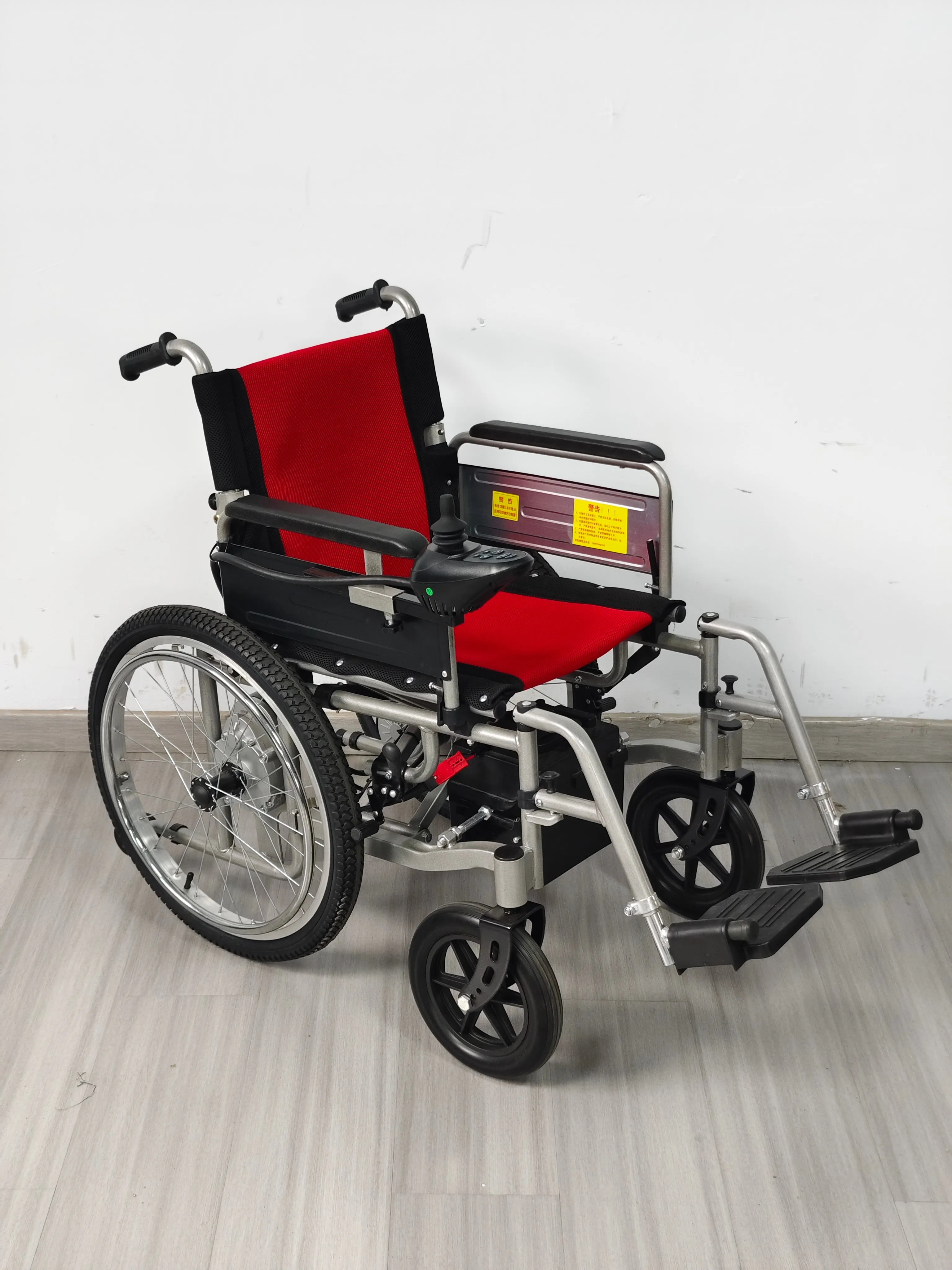 Dual Motor One-handed Control Component Adjustable Suitable for the Elderly and Disabled Quick Fold Electric Wheelchair