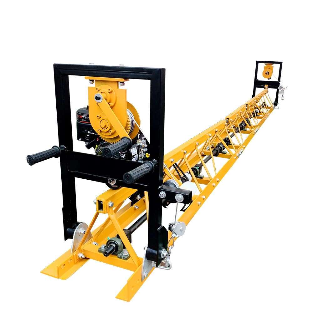 4-18m Gasoline Power Pavement Leveler Screed Tools Concrete Floor Leveling Machine Concrete Vibrating Truss Screed