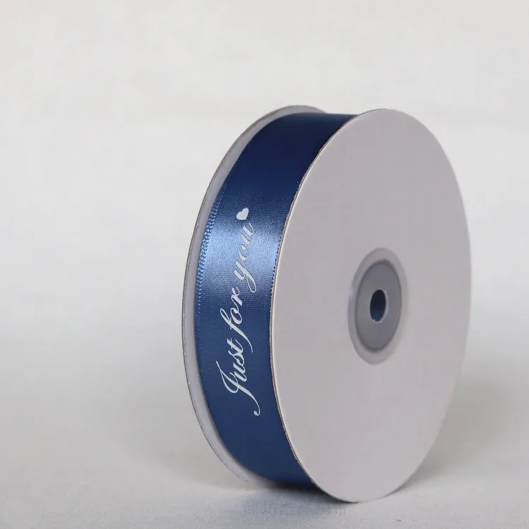 
Wholesale personalized 100% polyester custom printed logo ribbon satin ribbon logo screen ink print satin ribbon 