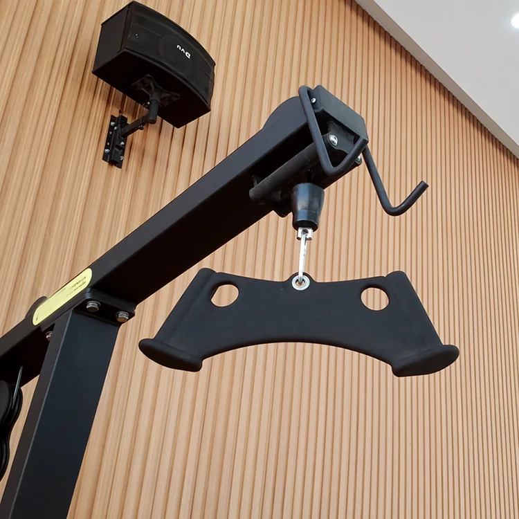 New Design Home Gym Fitness Handle Mag Grip V Pull Down Bar Pulley Cable Machine Attachments Pull Down Attachments for Fitness