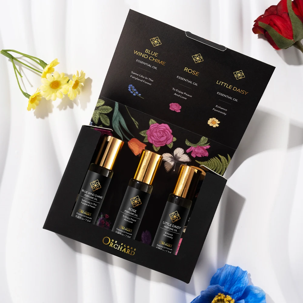 Wholesale High Long Lasting Roll On Perfume Oil Blue Wind Chime Little Daisy Rose Fragrance Perfume Oil