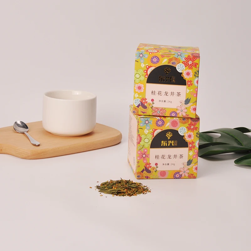 
Spring Picked Delicious Tasting Organic Sweet-scented Osmanthus Dragon Well / Longjing Green Tea 