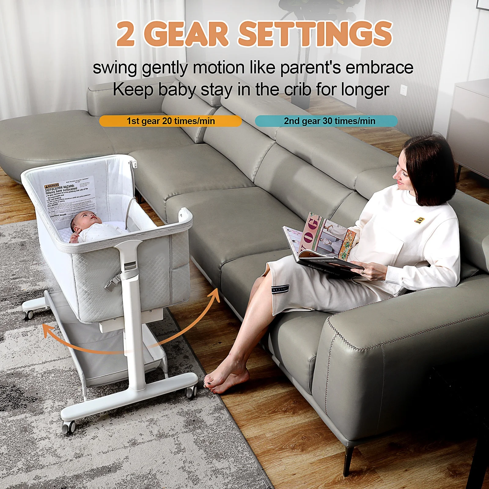 Electric bedside bassinets & cradles crib baby cradle electric bed babybaby bed electric