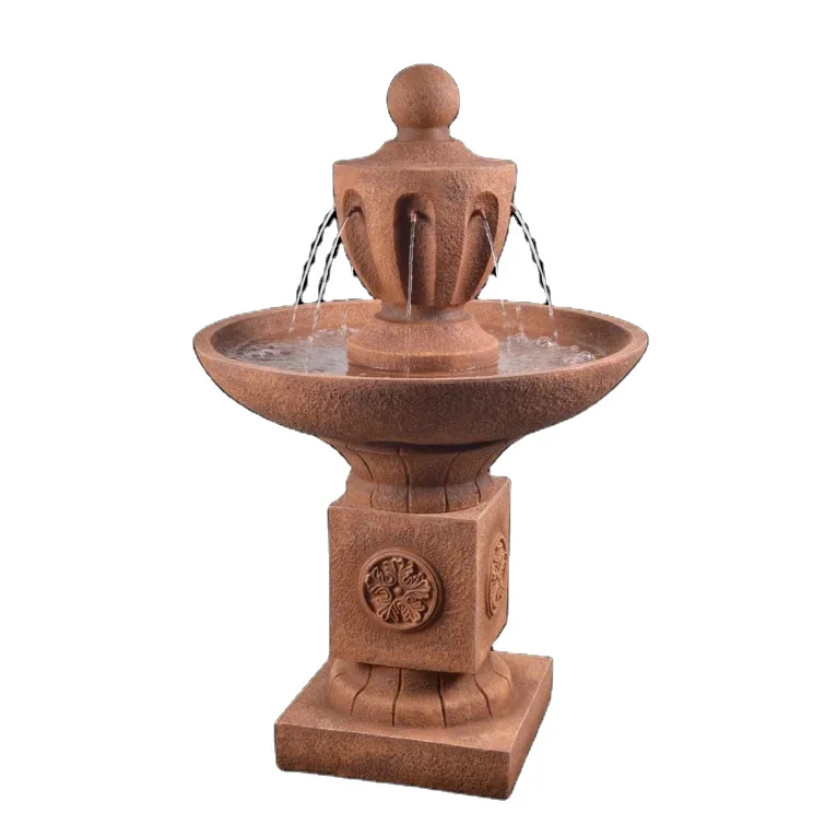 Garden Fountains -Classically designed fountain -Outdoor Water Fountains with LED Lights for Garden and Home Art Decor