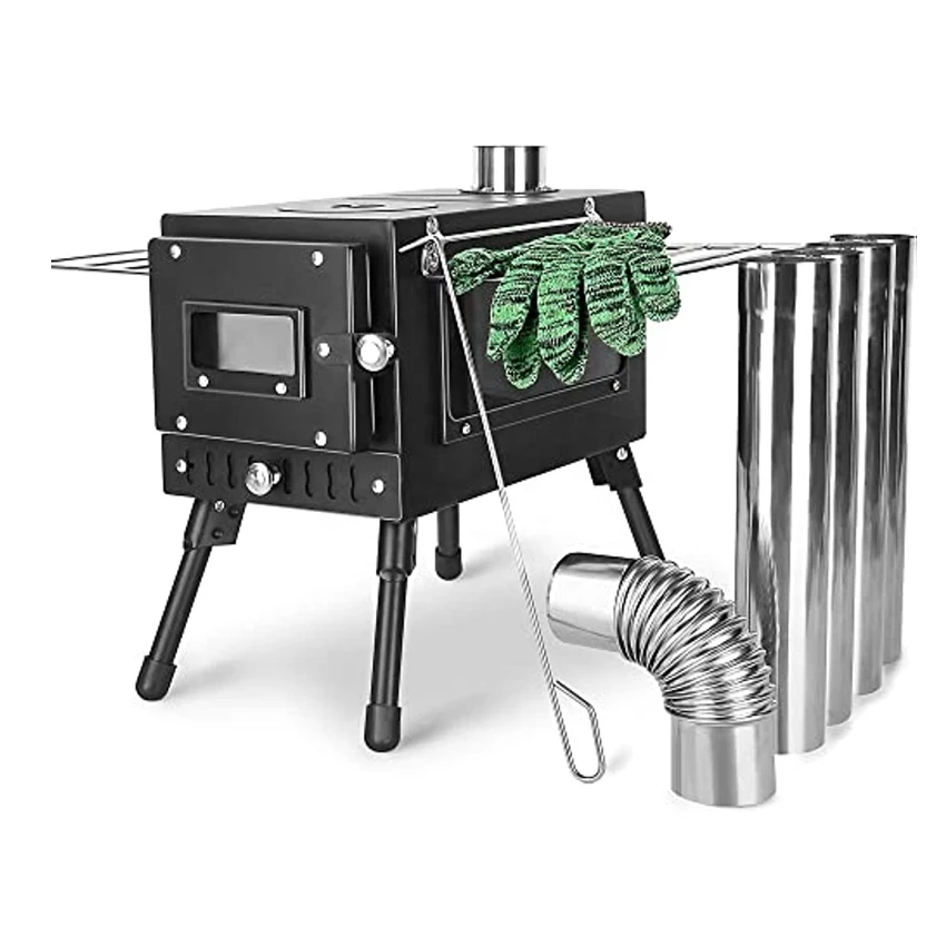 Factory wall tent with stove portable tent stove wood burning hot tent stove