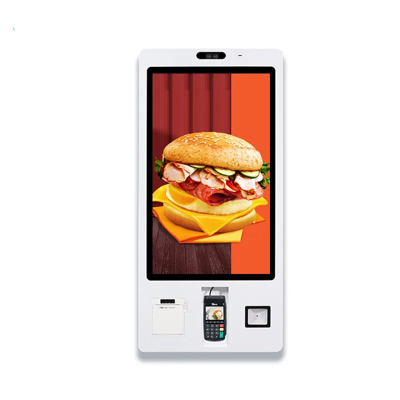 Двусторонний киоск для самостоятельного заказа, 21,5/23,8/27 дюймов, сенсорный экран, умный киоск для самостоятельного заказа, Android