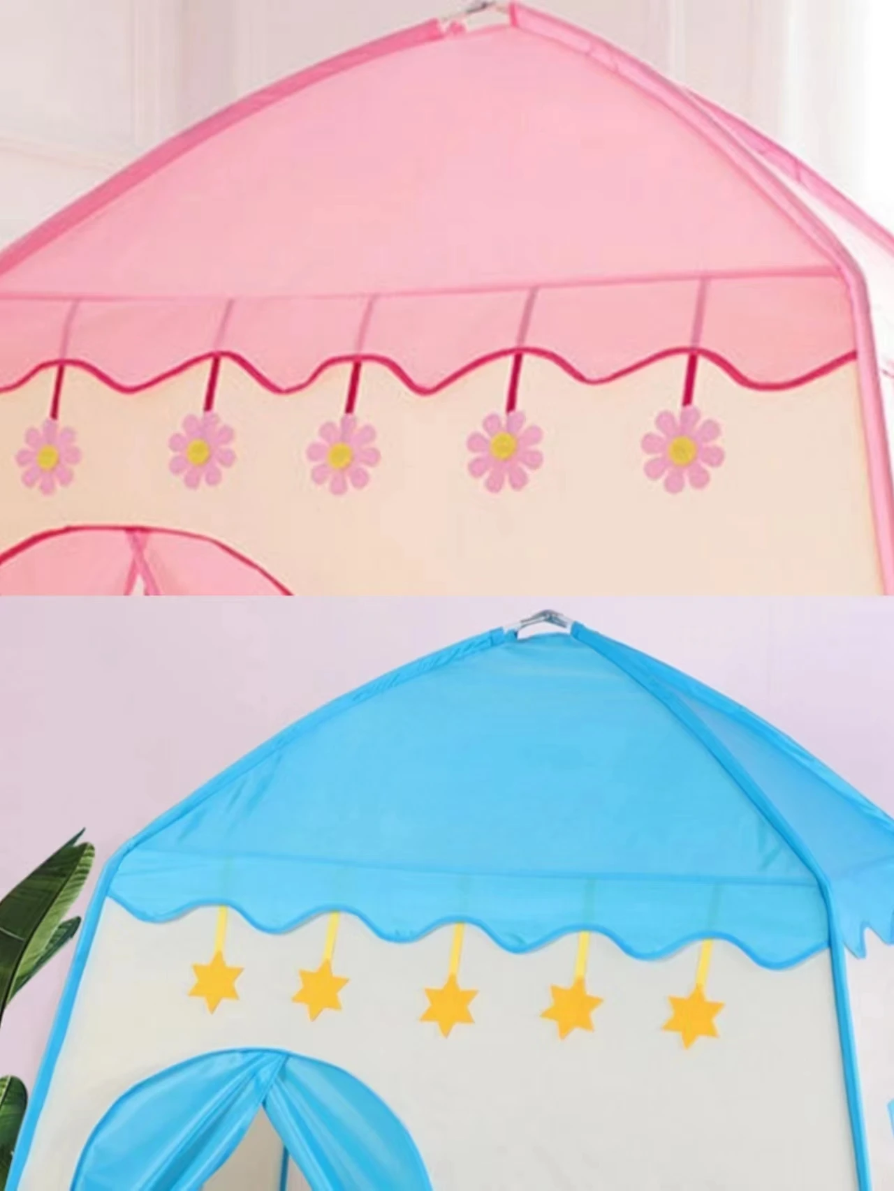 Customization Private Label Prince Princess Castle Play Tent Teepee Tent Kids Baby Game Room Kids Princess Play Ten
