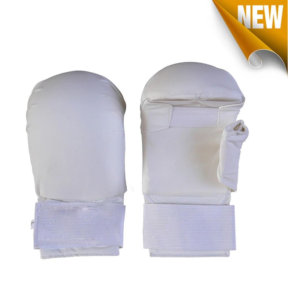 WKF approved Training Martial Arts hand protector Leather Karate Gloves