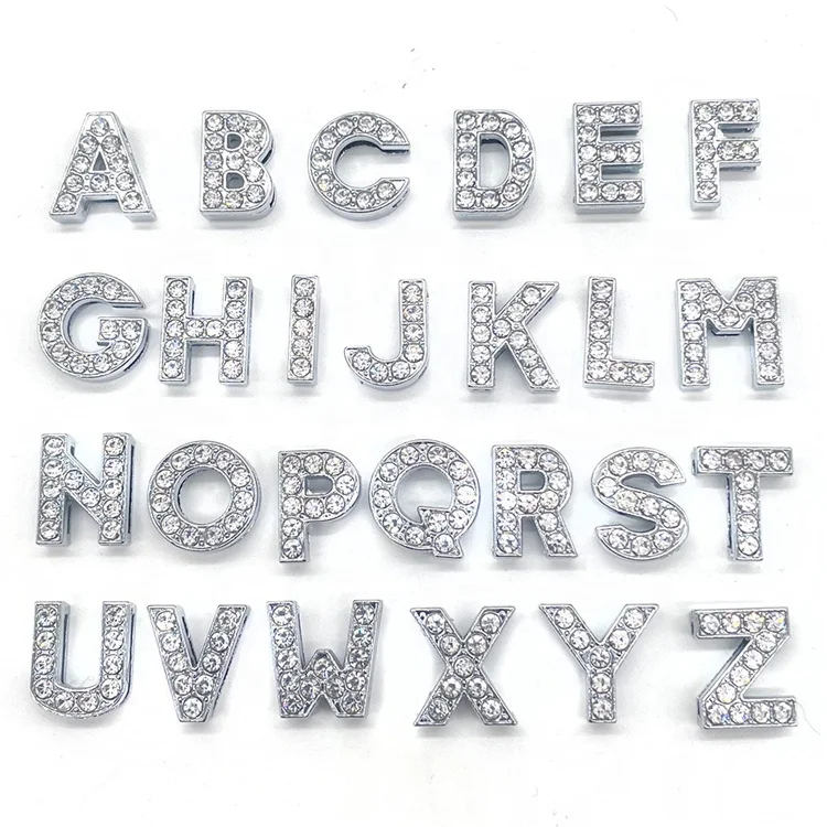 Custom Shoe Charm 2021 New Trend Clog Charm Soft PVC Clog Gibz Customized Decorations Logo Style Color Rhinestone Letter Type