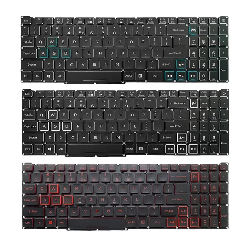 Backlit For Acer Nitro 5 AN517-51 AN515-43 AN515-54 AN515-55 7 AN715-51 AN715-52 PH315-52 PH315-54 Keyboard