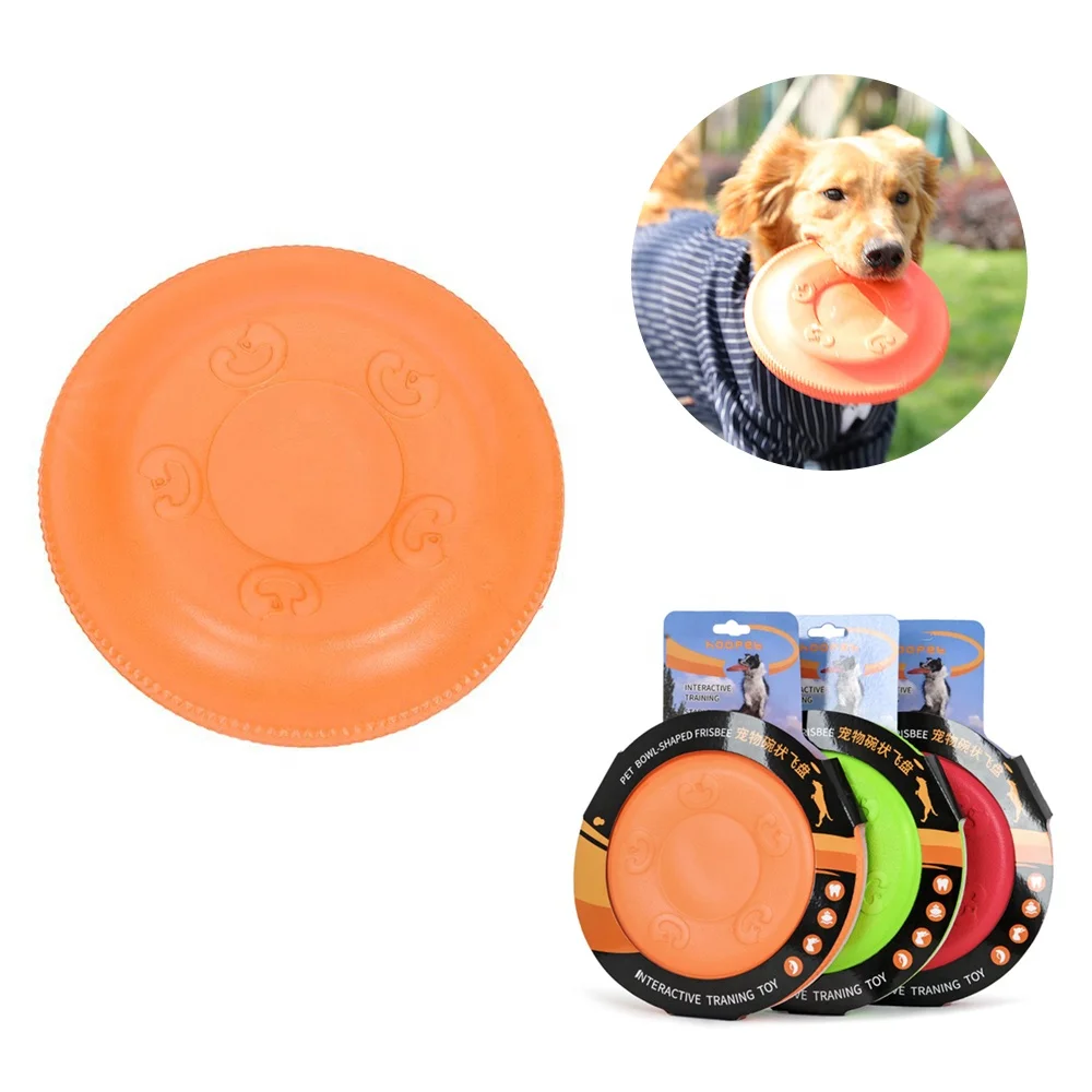 Amazon hot sale wholesale dog frisbeed chew toys and biting resistant interactive puzzle game pet dog flying disc toys
