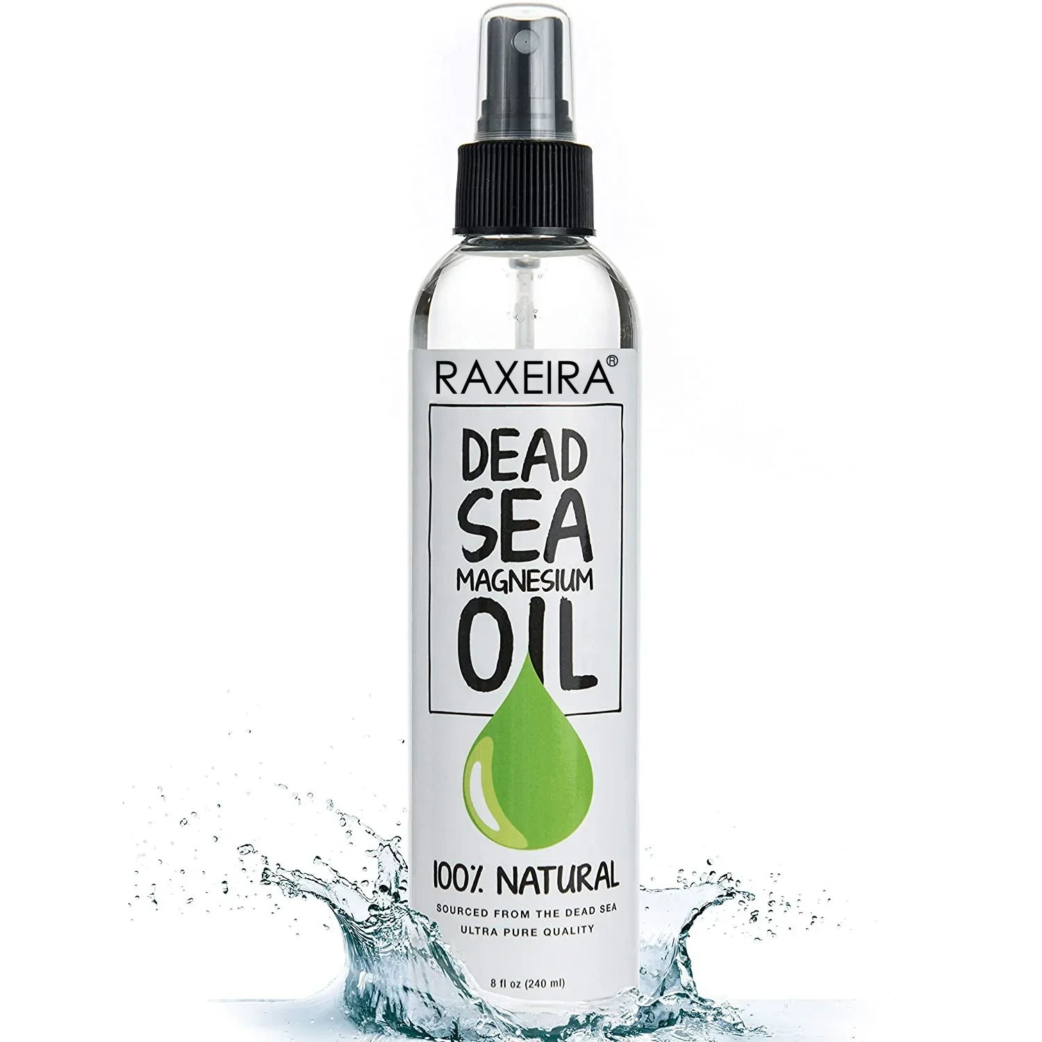 Pure Organic Magnesium Oil Spray Therapeutic Grade Magnesium Spray for Muscle Pain Relief Promotes Calm Sleep