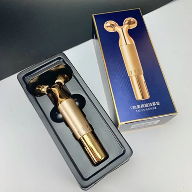 Home Used Rounded Edge Fits 3D Ice Cold Metal Handle Face Massage For Face