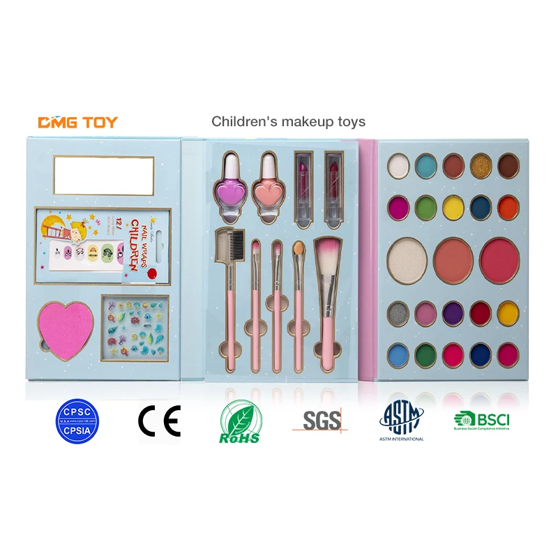 Hot selling children makeup toy girls dress up kids dedicated cosmetics pretend play makeup set toy