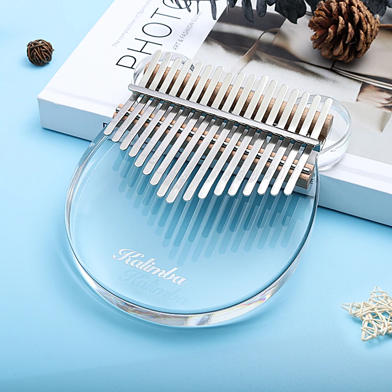 17 Keys Transparent kalimba acrylic kalimba  Crystal Thumb Piano finger piano Mini Music Instruments