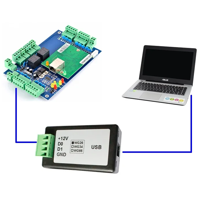 Most popular Wiegand interface to USB access control communication converter with CD Driver CE and ROHs