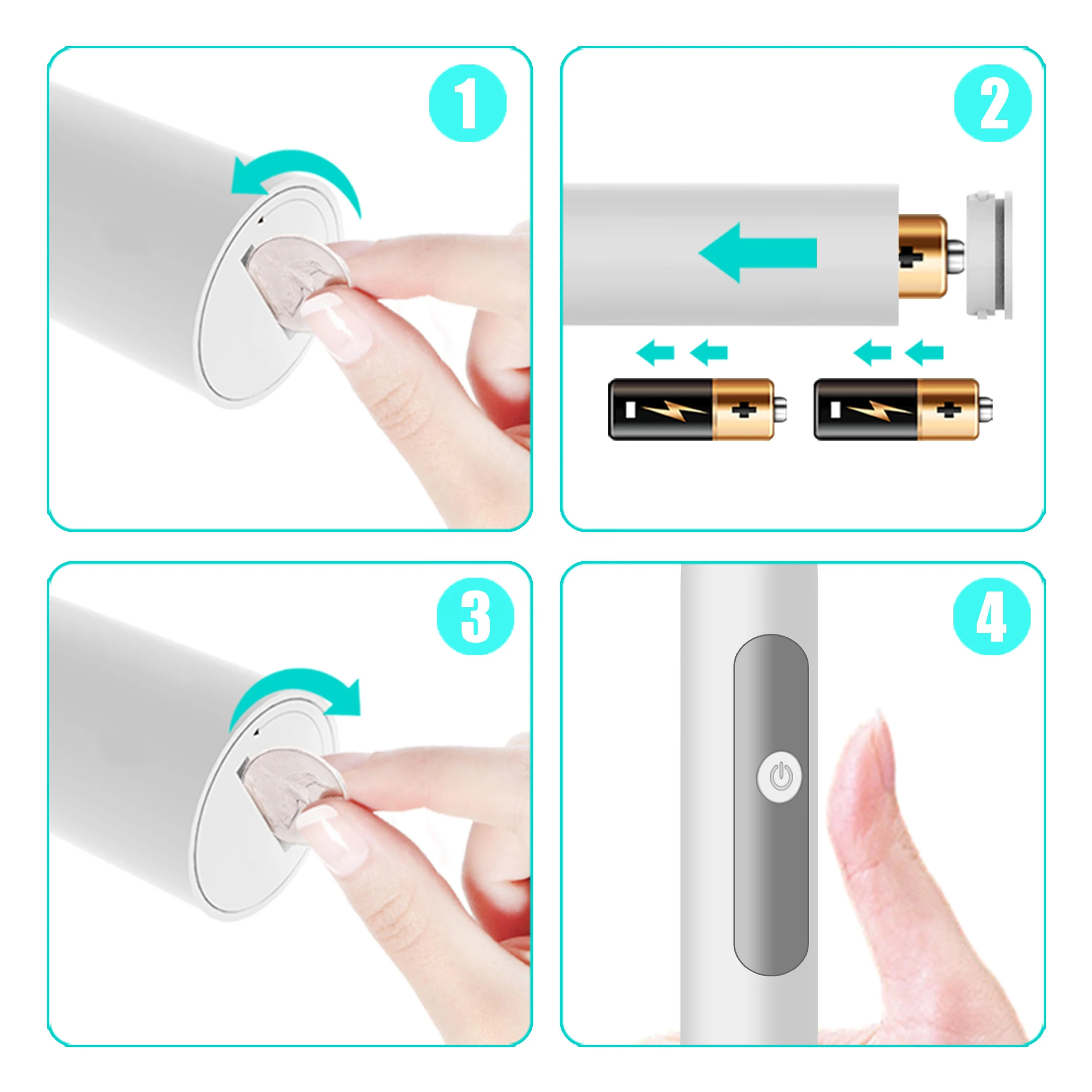 PT3 Free Sample 10 Years Professional Oral Care Factory Battery Powered Vibrate Automatic Sonic Electric Toothbrush