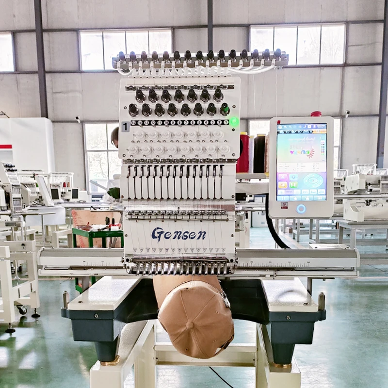 single head embroidery machine embroidery machine 12 15 needles digital automatic embroidery machines for sale