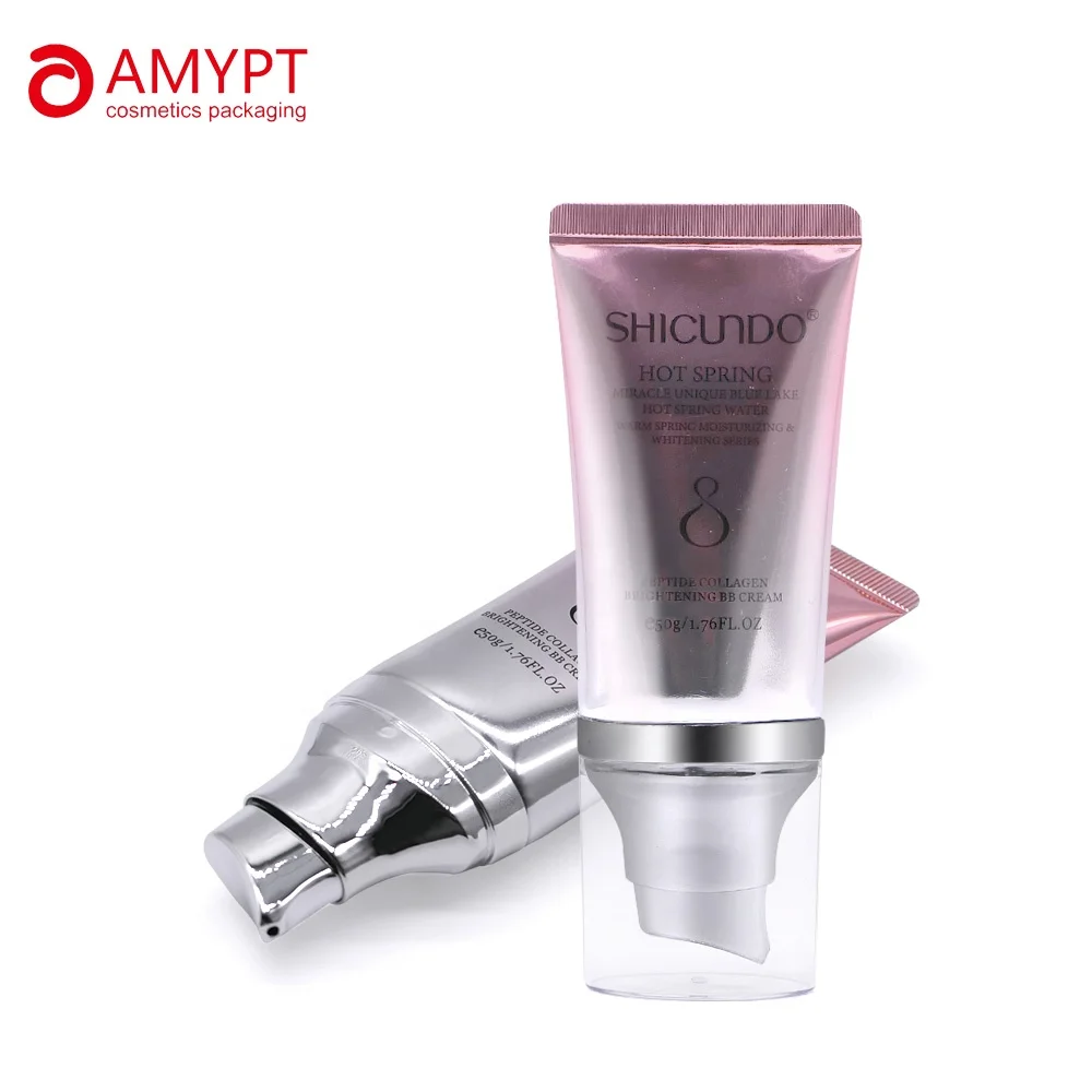 soft plastic tubes with pump  used for BB cream