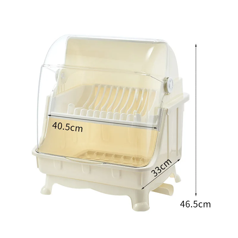New design kitchen dish drainer with cover draining dishes rack home multifunctional tableware