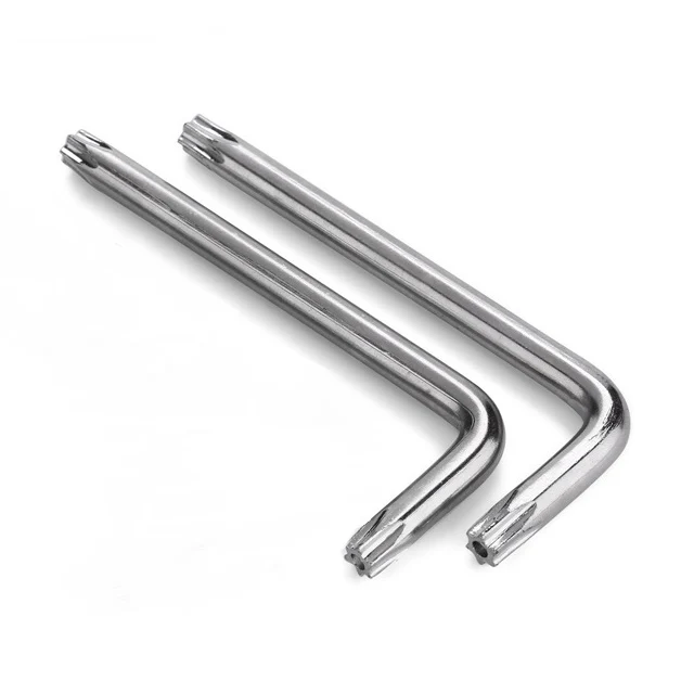 Factory customized galvanized allen key wrench 1.5mm 2mm black T10 T20 Torx Wrench