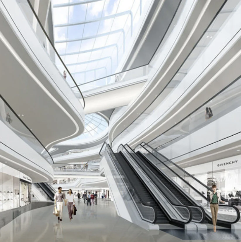 cheap price VVVF Control Commercial Escalator home stair escalators cost 30 Degree 1000mm Step Width