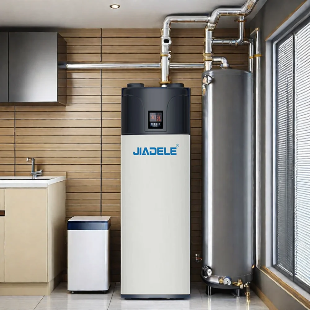 JIADELE тепловой насос завод R134a воздух для воды все в одном водонагреватель Wifi источник воздуха Горячая Вода Система Теплового Насоса Котла