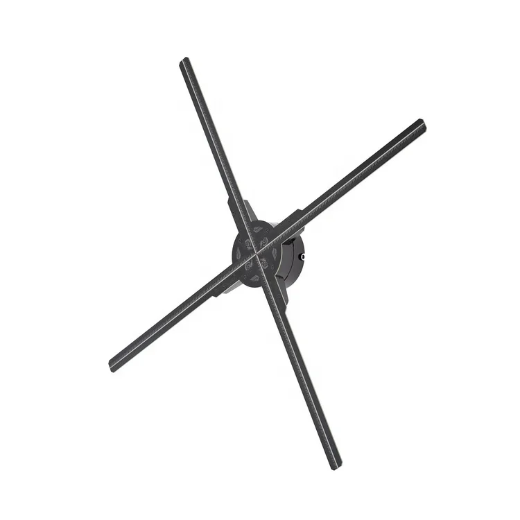 Wifi App control 3d projector hologram fan 65cm 100cm Newest 4 blades 3d advertising hologram