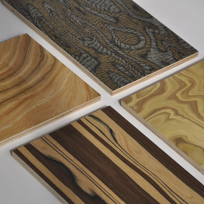 4x8  UV Lacquer Wood Veneer Faced Plywood