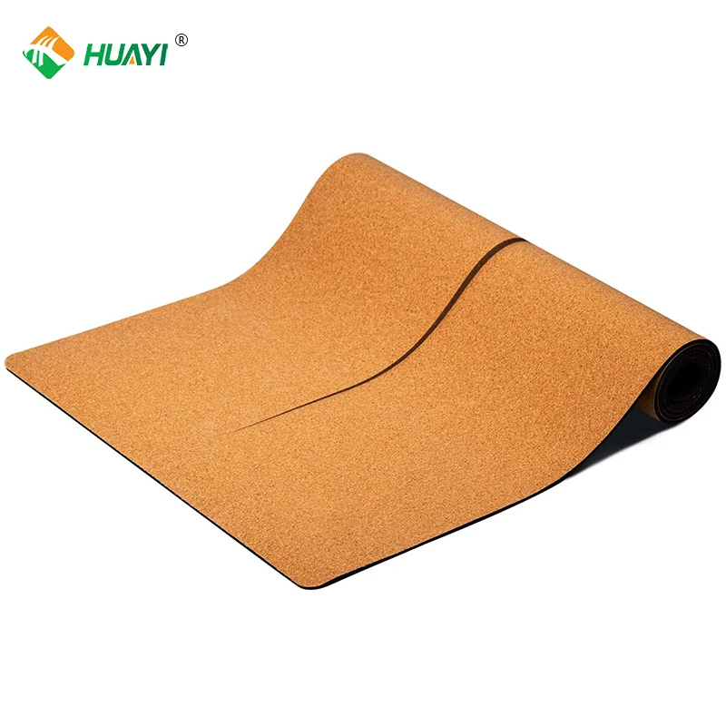 China Manufacturer wholesale  Custom Logo nature non slip fitness Cork TPE Yoga Mat eco-friendly cork yoga mat