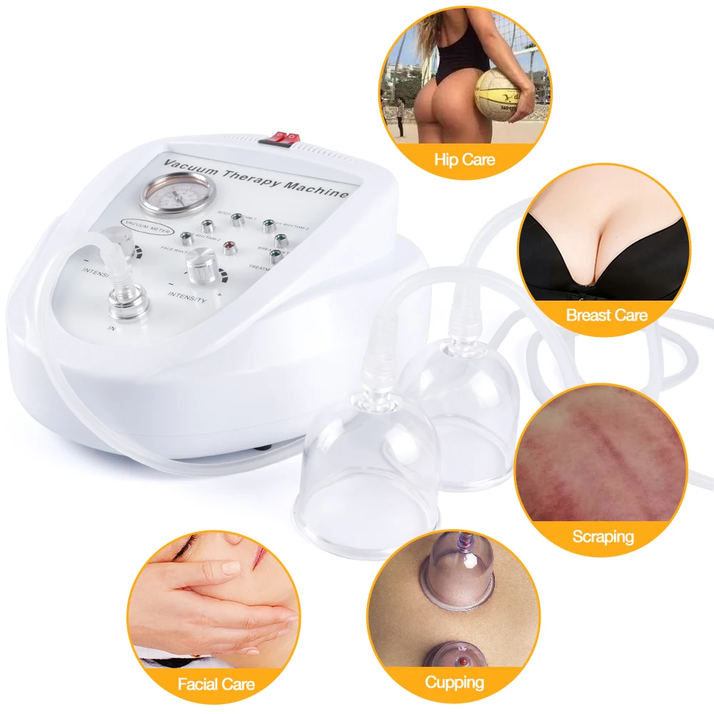 New Portable Breast Enhancement Machine Vacuum Suction Cup Buttock Enlargement Equipment Cupping Scraping Body Shape Massager